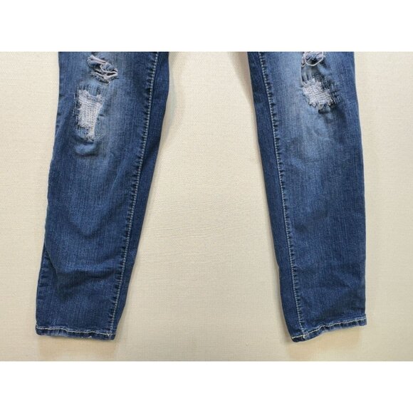 Amethyst Jeans Womens Distressed Skinny Jeans Size 11 Blue Denim Streetwear - Picture 7 of 15